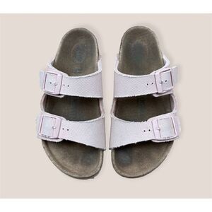 Birkenstock Arizona Kids Vegan textile soft pink sandals